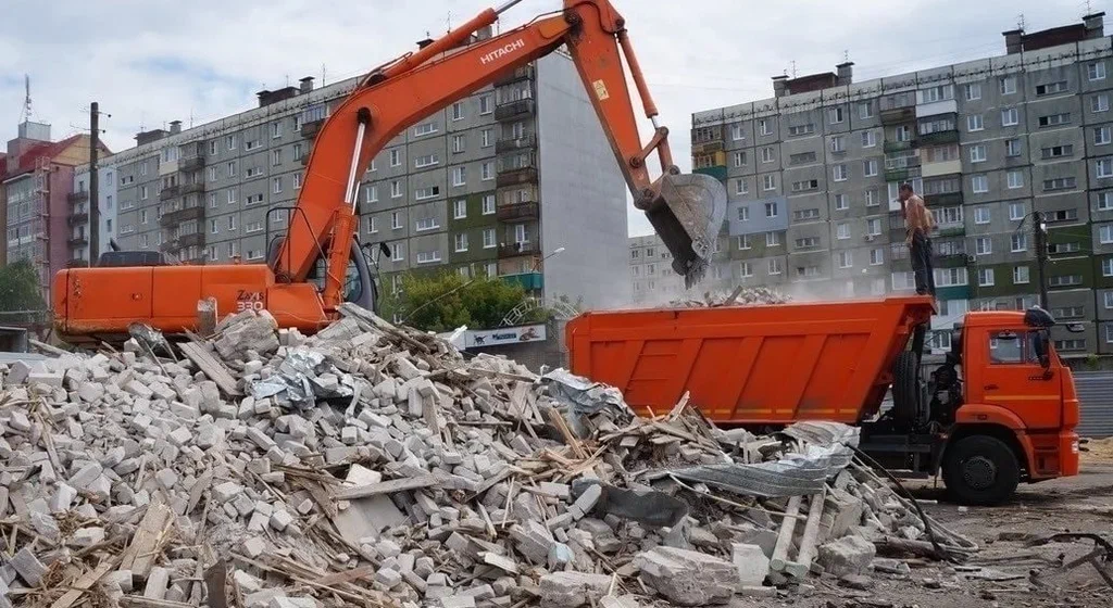 Профессиональный вывоз строительного мусора в Новоалтайске в октябре